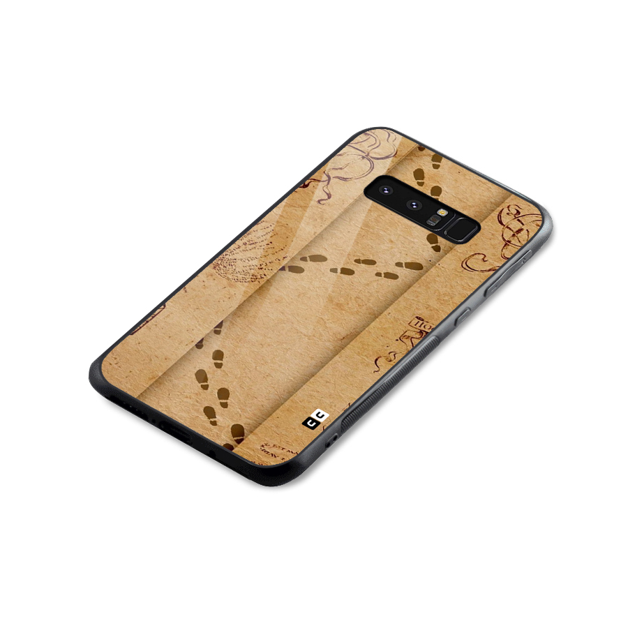 Footsteps Glass Back Case for Galaxy Note 8