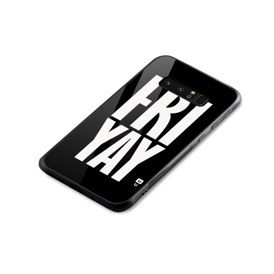Fri Yay Glass Back Case for Galaxy Note 8