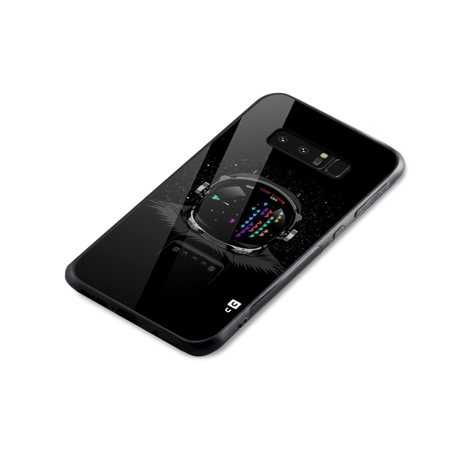 Gamer Head Glass Back Case for Galaxy Note 8