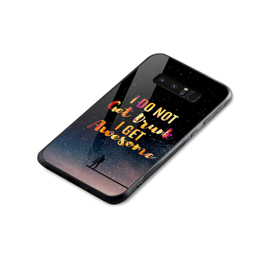 Get Awesome Glass Back Case for Galaxy Note 8