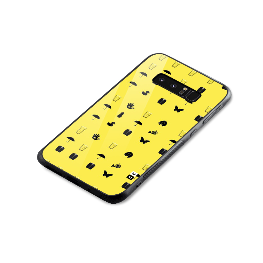 Glass Pattern Glass Back Case for Galaxy Note 8