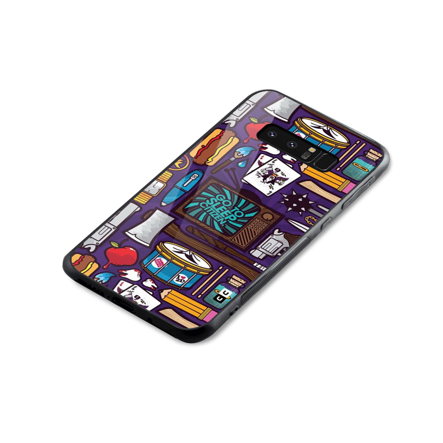 Go To Sleep Glass Back Case for Galaxy Note 8