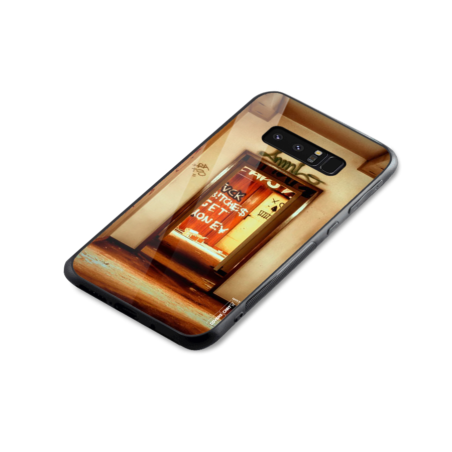 Grafitty Door Glass Back Case for Galaxy Note 8