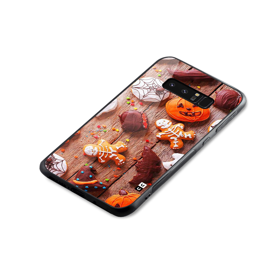 Halloween Chocolates Glass Back Case for Galaxy Note 8
