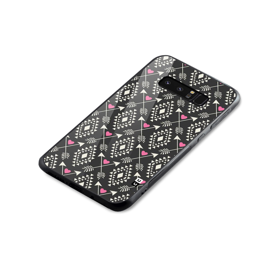 Hit Arrow Love Glass Back Case for Galaxy Note 8