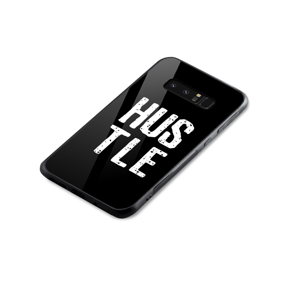 Hustle Glass Back Case for Galaxy Note 8