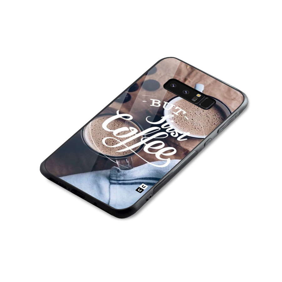 Just Coffee Glass Back Case for Galaxy Note 8