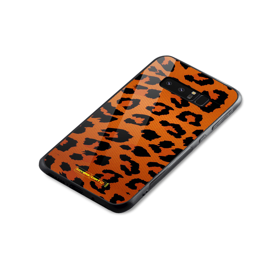 Leopard Glass Back Case for Galaxy Note 8