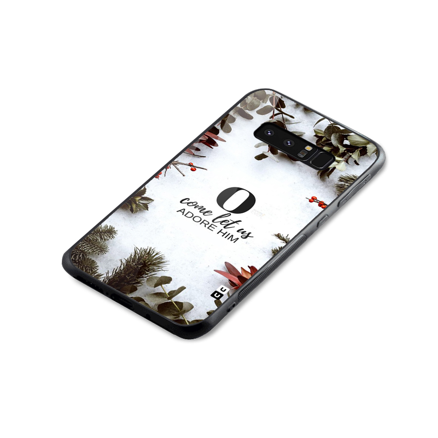 Lets Adore Him Glass Back Case for Galaxy Note 8