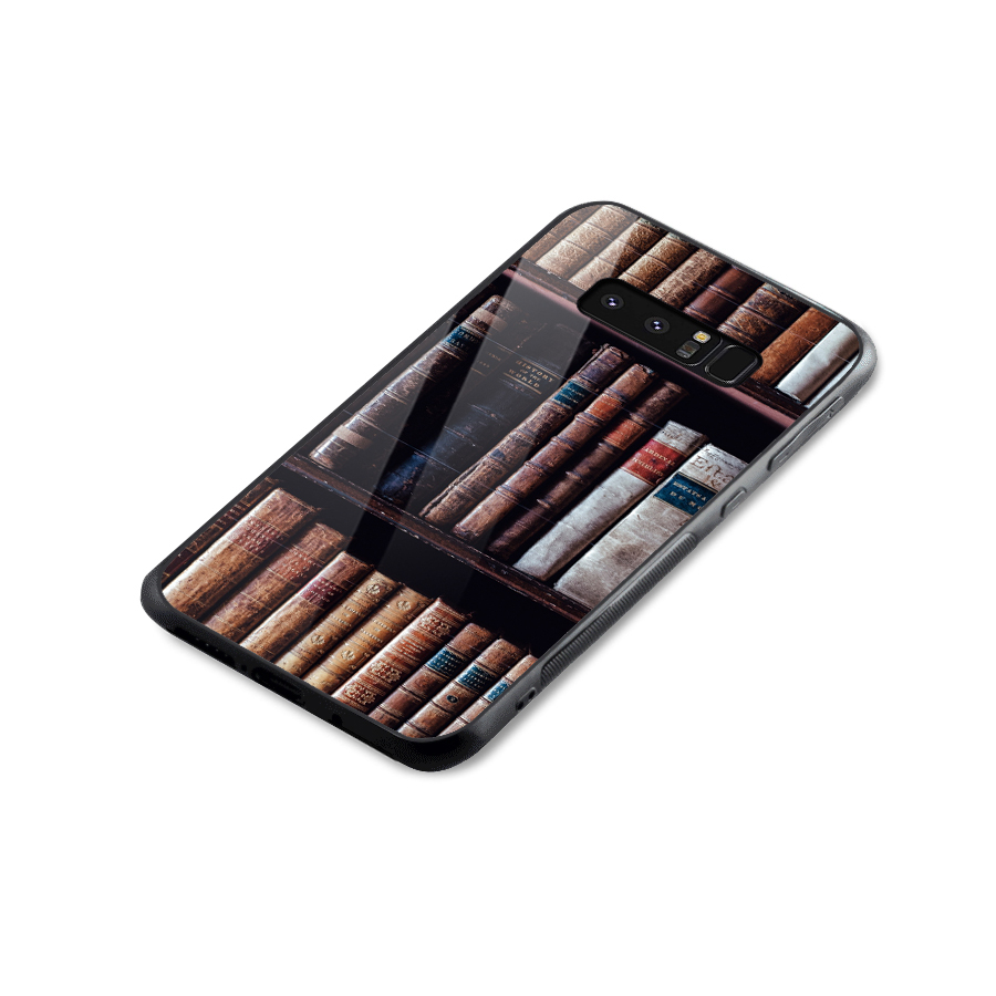 Library Love Glass Back Case for Galaxy Note 8