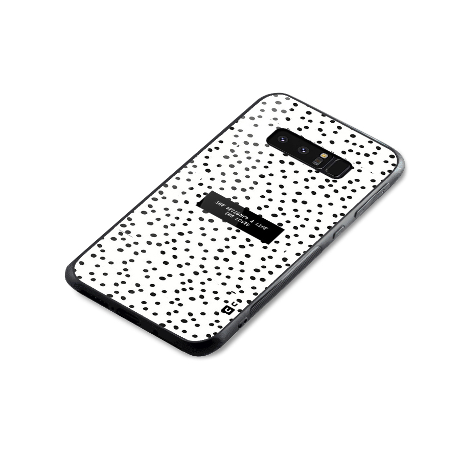 Life Loved Glass Back Case for Galaxy Note 8
