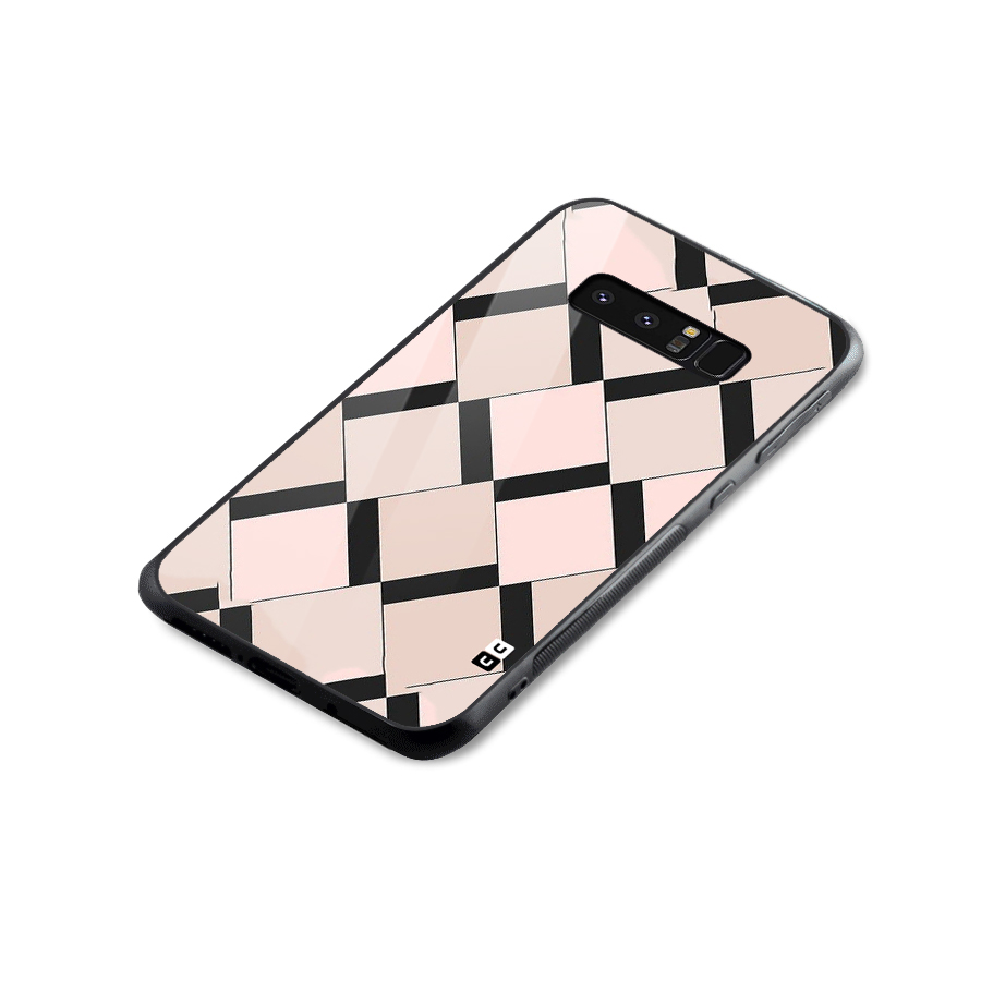 Light Pink Glass Back Case for Galaxy Note 8