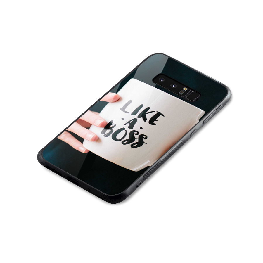 Like a Boss Glass Back Case for Galaxy Note 8