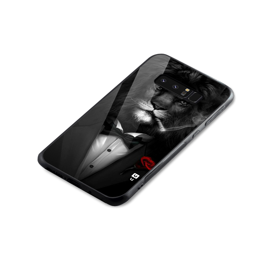 Lion Class Glass Back Case for Galaxy Note 8
