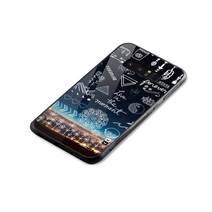 Live In The Moment Glass Back Case for Galaxy Note 8