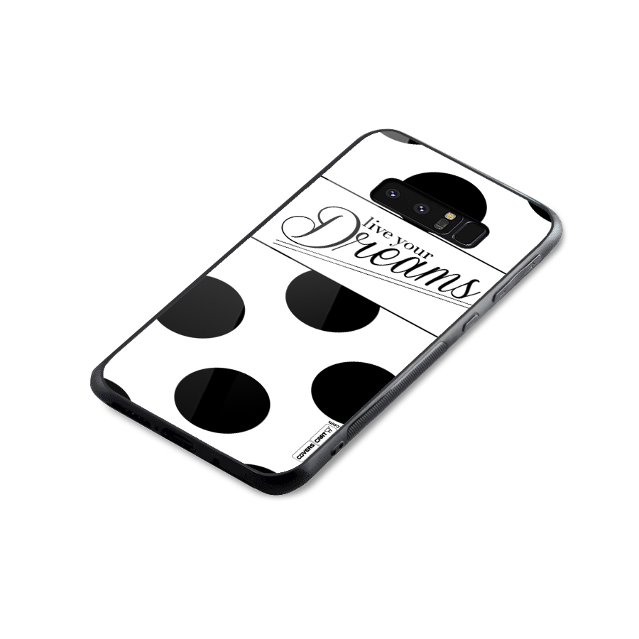 Live Your Dreams Glass Back Case for Galaxy Note 8