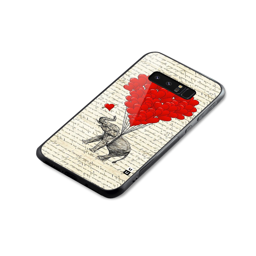 Love Weight Glass Back Case for Galaxy Note 8