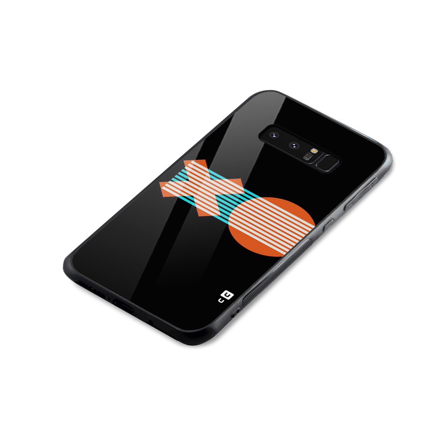 Minimal Art Glass Back Case for Galaxy Note 8