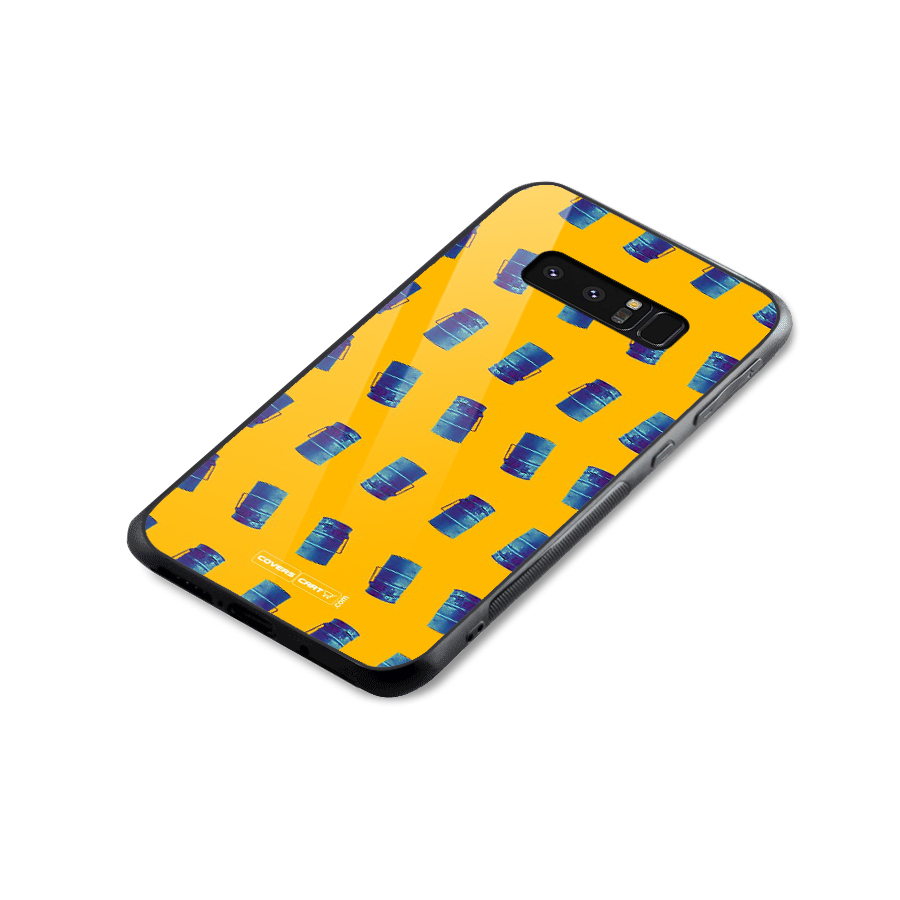 Mumbai Citystyle Glass Back Case for Galaxy Note 8