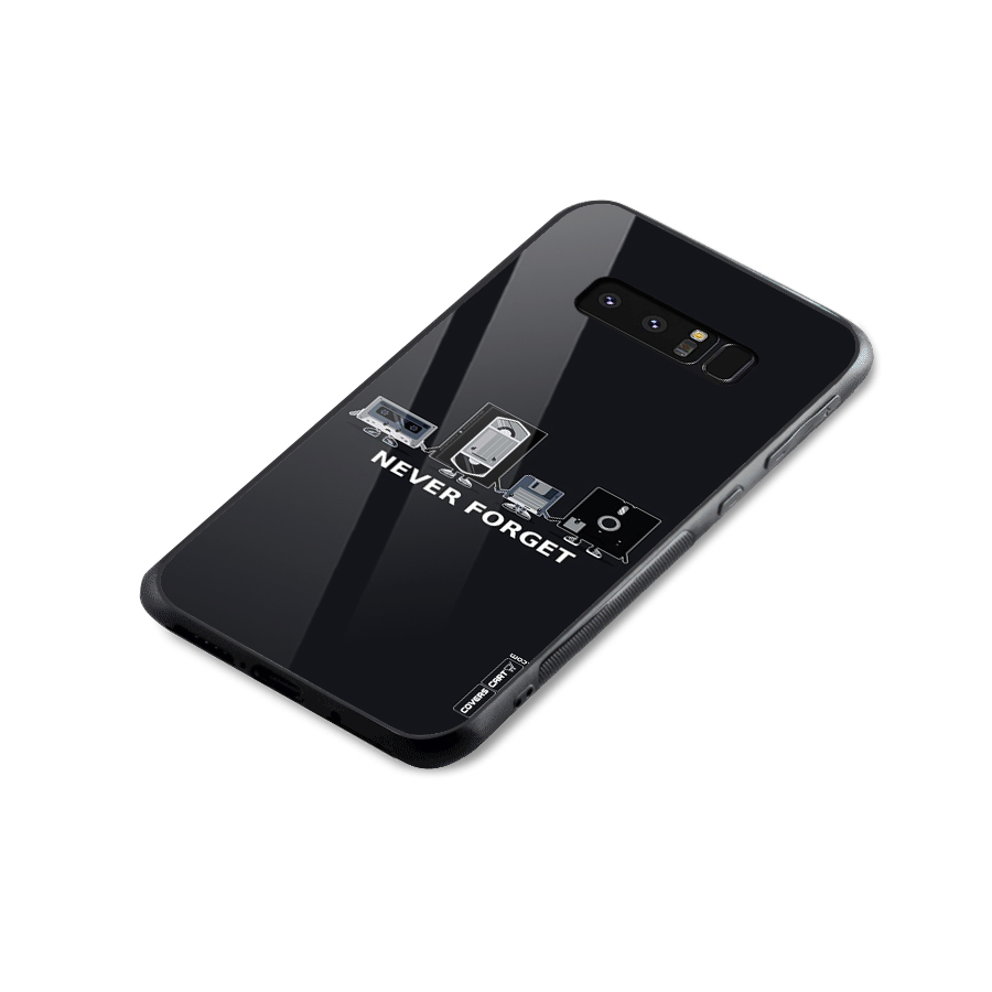 Never Forget Glass Back Case for Galaxy Note 8