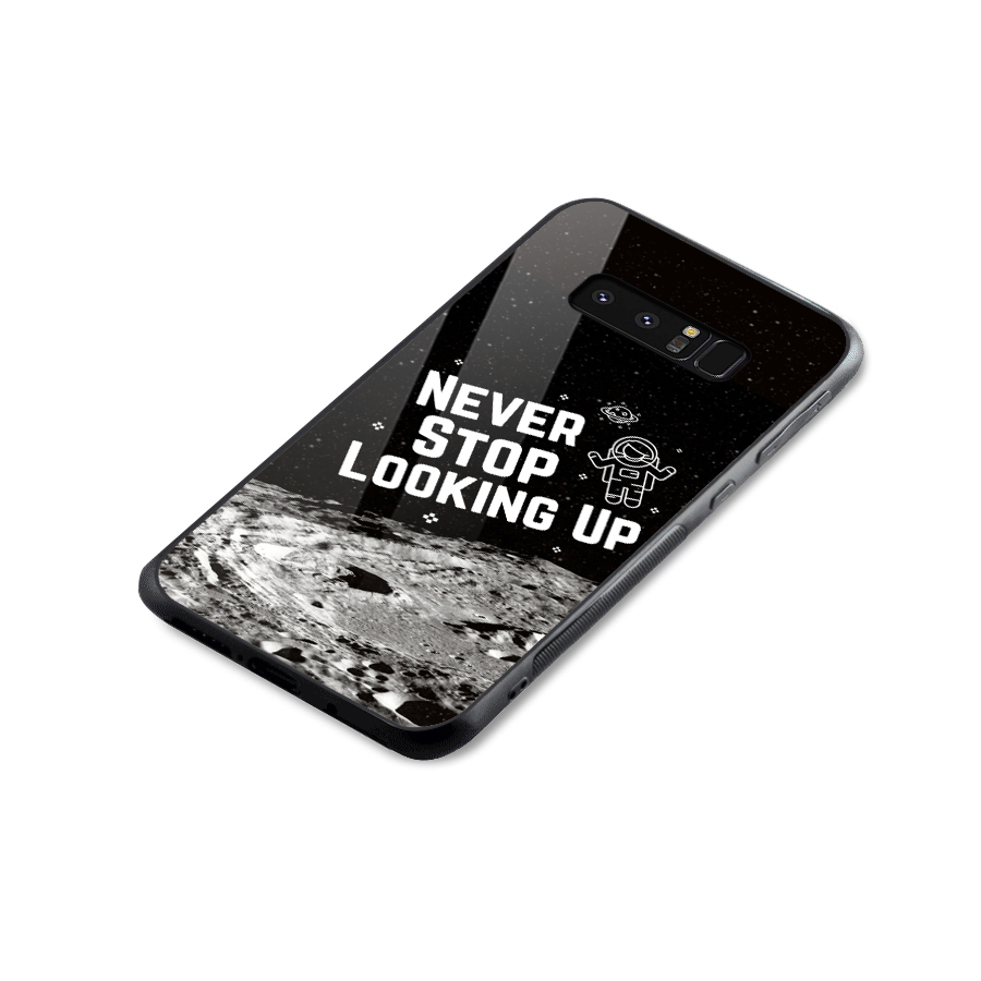 Never Stop Looking Up Glass Back Case for Galaxy Note 8