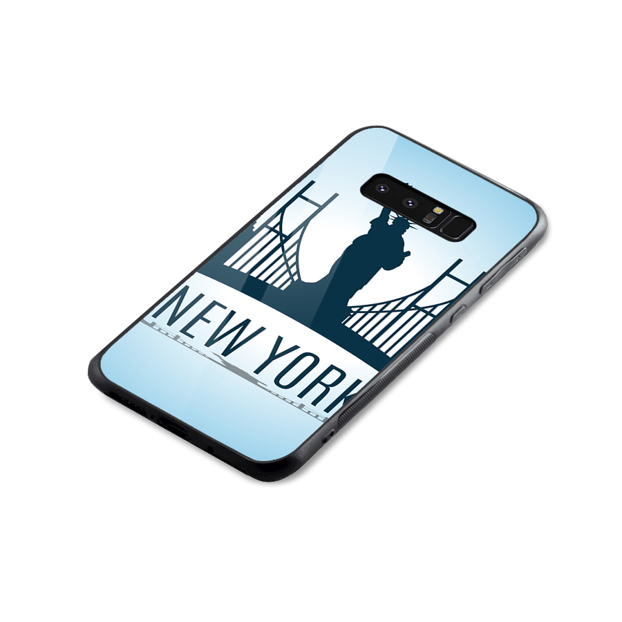 New York Skyline Glass Back Case for Galaxy Note 8