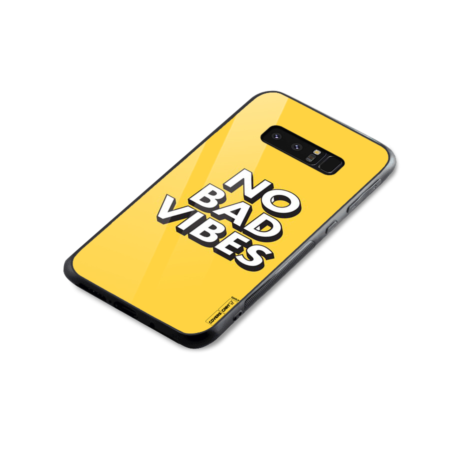 No Bad Vibes Glass Back Case for Galaxy Note 8