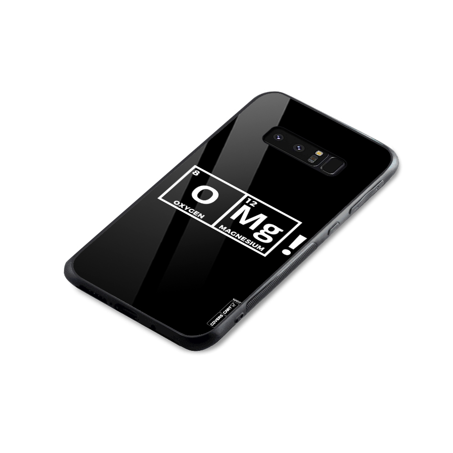 OMG Chemistry Pun Glass Back Case for Galaxy Note 8
