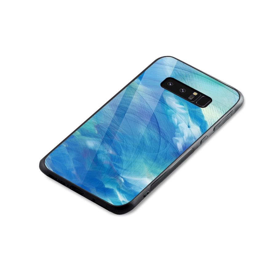 Ocean Mist Glass Back Case for Galaxy Note 8
