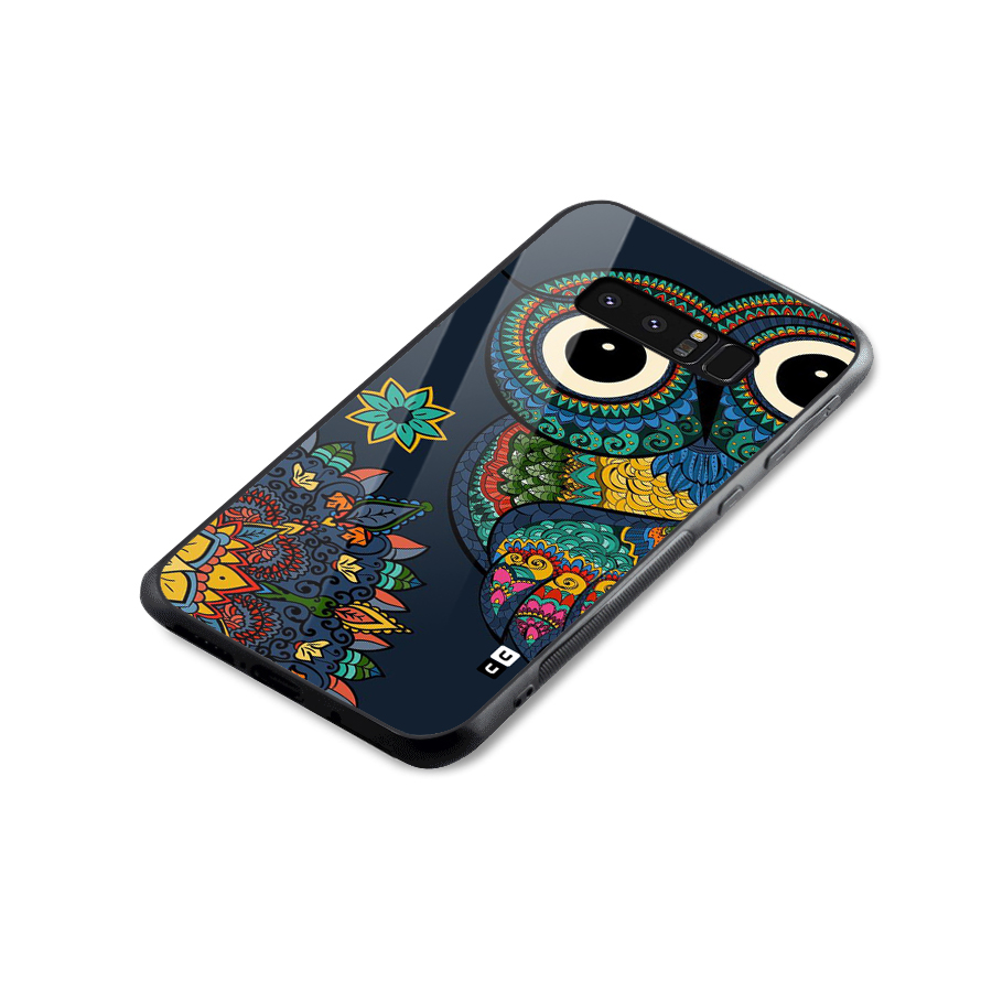 Owl Eyes Glass Back Case for Galaxy Note 8