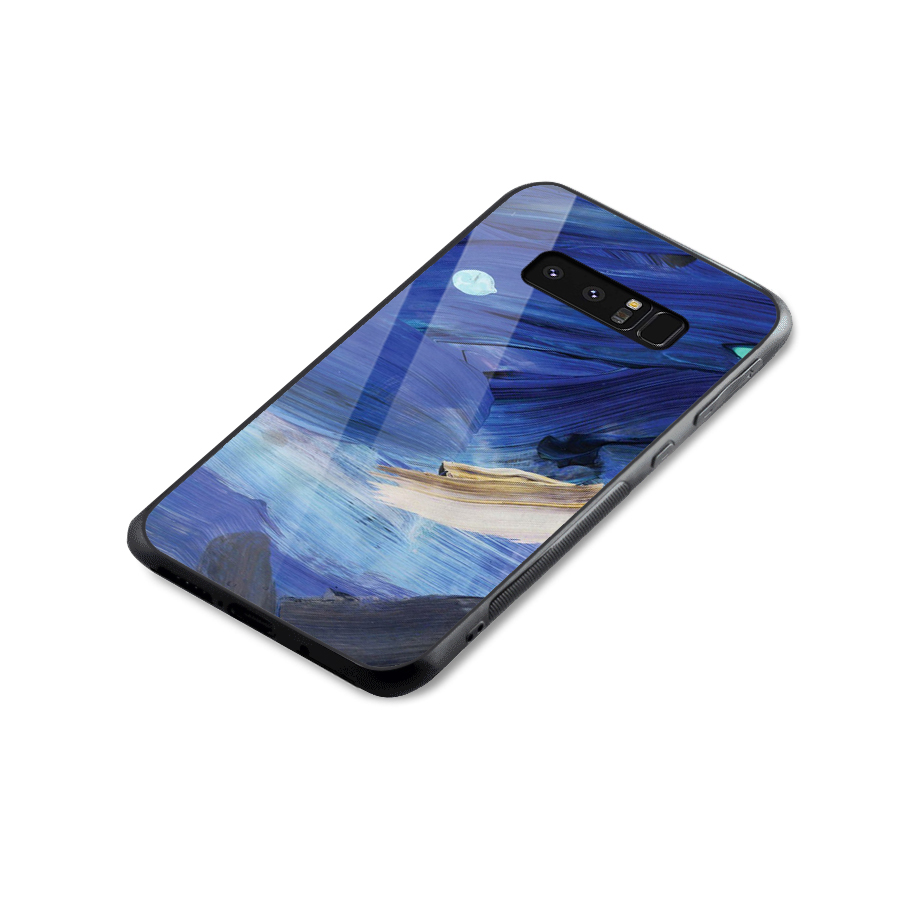 Paint Brush Strokes Glass Back Case for Galaxy Note 8