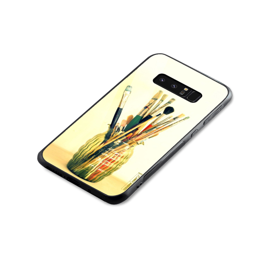 Paint Vass Glass Back Case for Galaxy Note 8