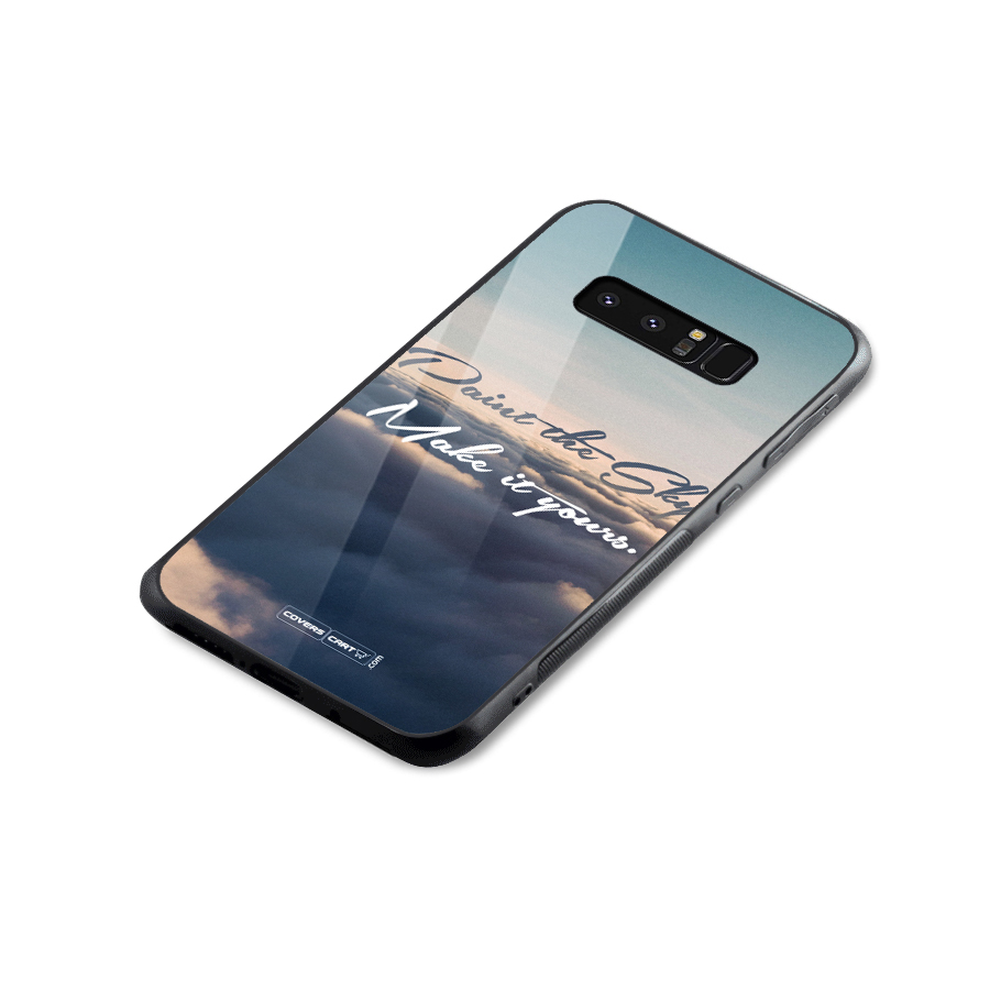 Paint the Sky Glass Back Case for Galaxy Note 8