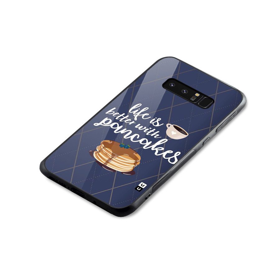 Pancake Life Glass Back Case for Galaxy Note 8