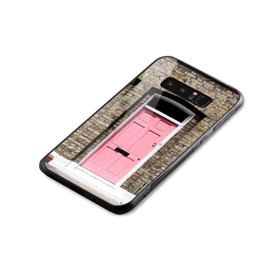 Pastel Pink Door Glass Back Case for Galaxy Note 8