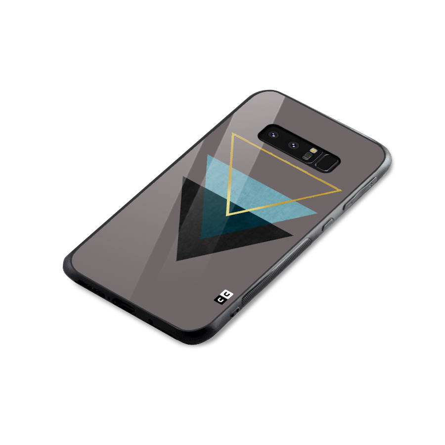 Pastel Triangle Glass Back Case for Galaxy Note 8
