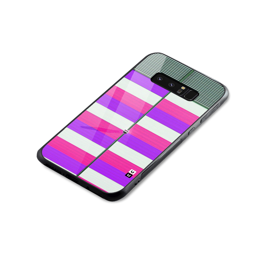 Patterns City Glass Back Case for Galaxy Note 8