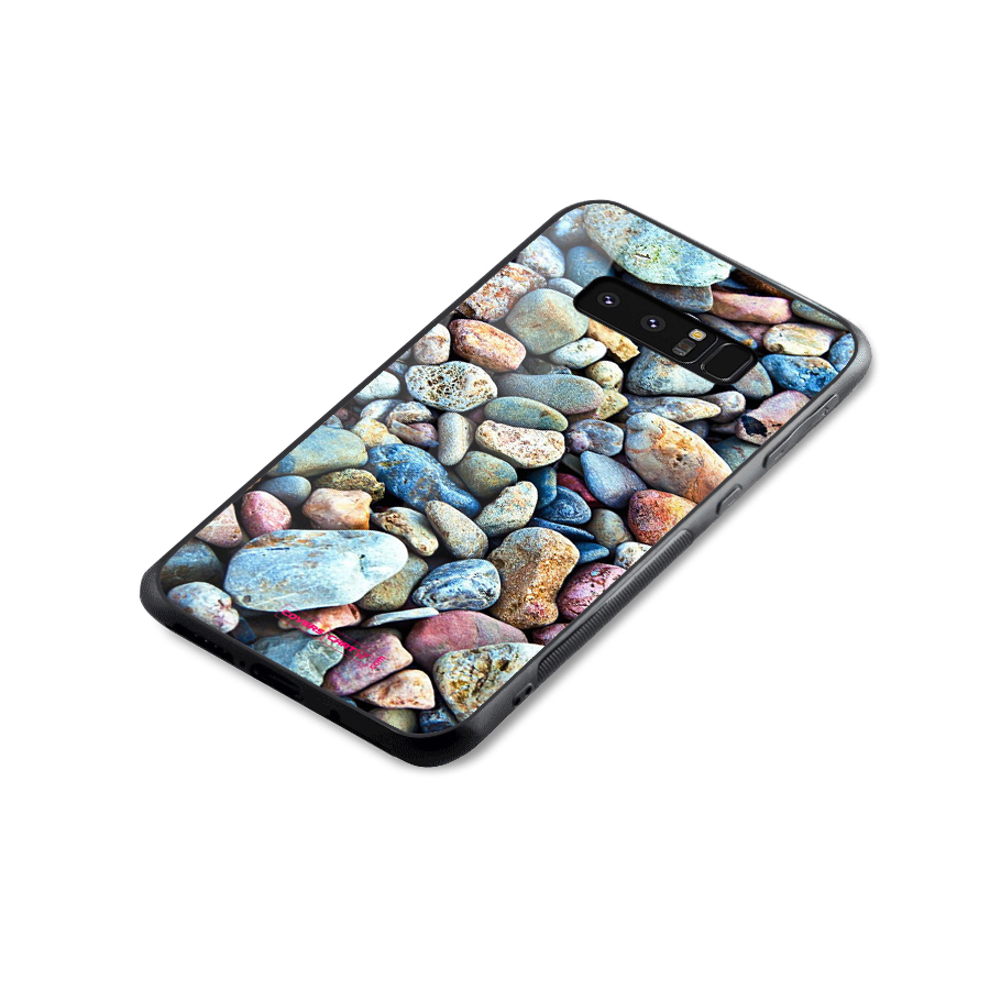 Pebbles Glass Back Case for Galaxy Note 8
