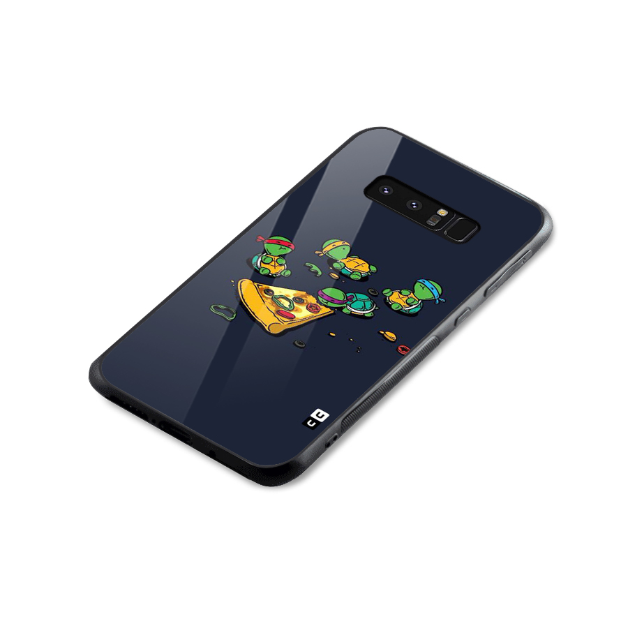 Pizza Overload Glass Back Case for Galaxy Note 8
