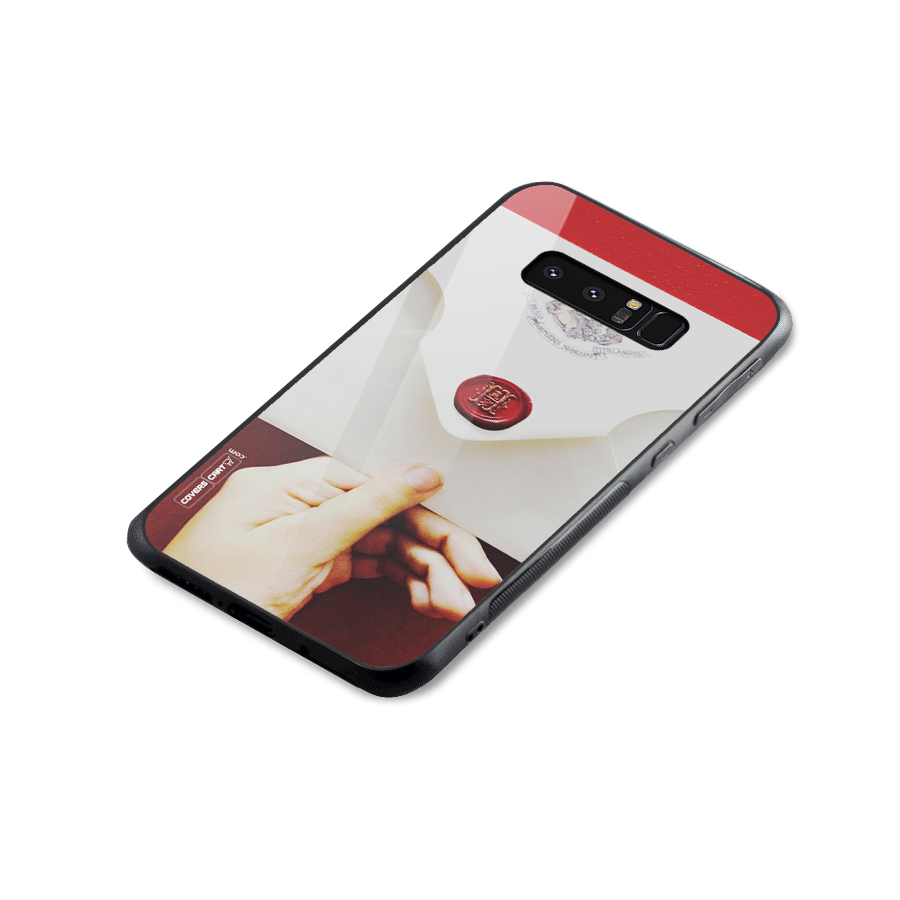 Red Envelope Glass Back Case for Galaxy Note 8