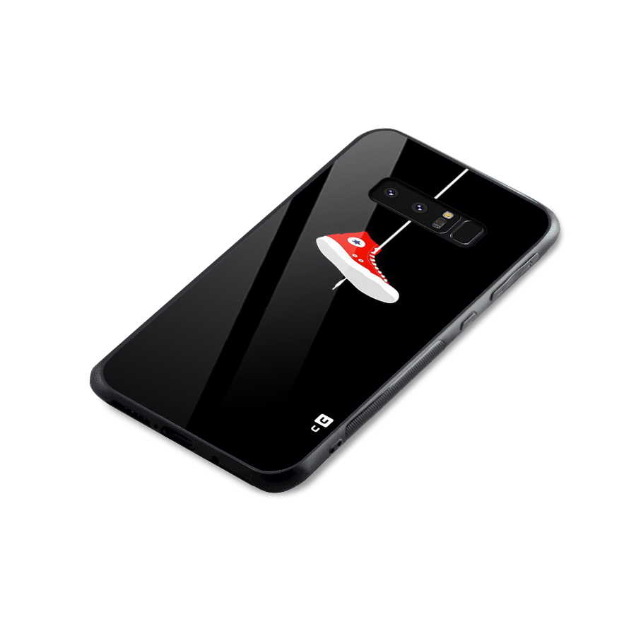 Red Shoe Hanging Glass Back Case for Galaxy Note 8