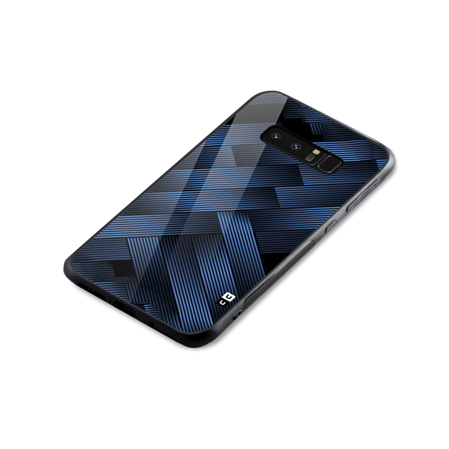 Ribbon Stripes Glass Back Case for Galaxy Note 8