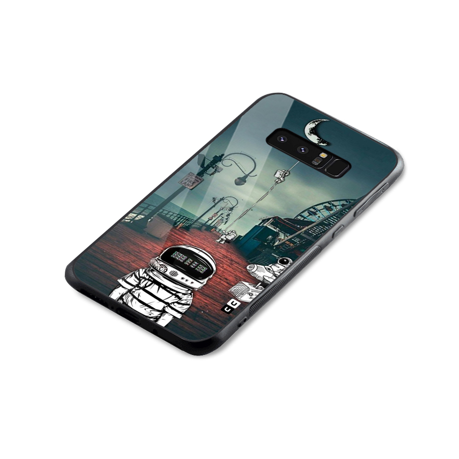 Robotic Design Glass Back Case for Galaxy Note 8