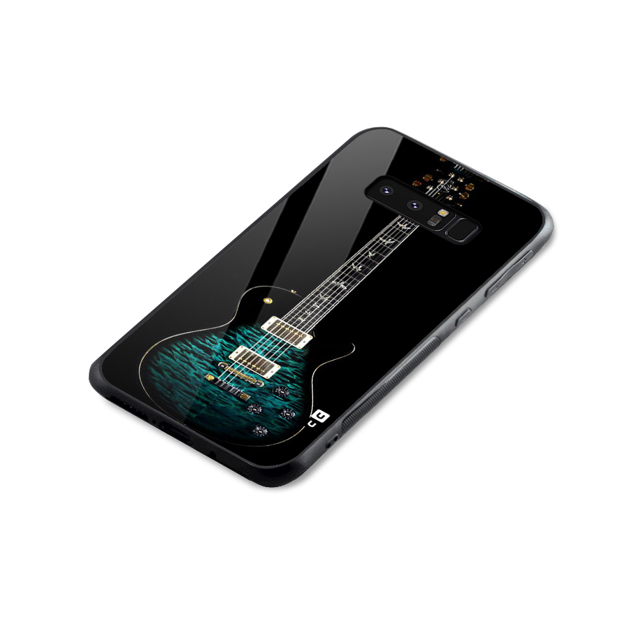 Royal Green Guitar Glass Back Case for Galaxy Note 8