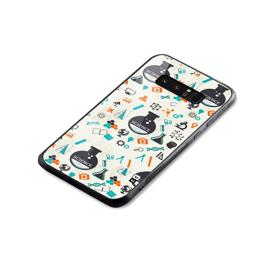 Science Side Glass Back Case for Galaxy Note 8