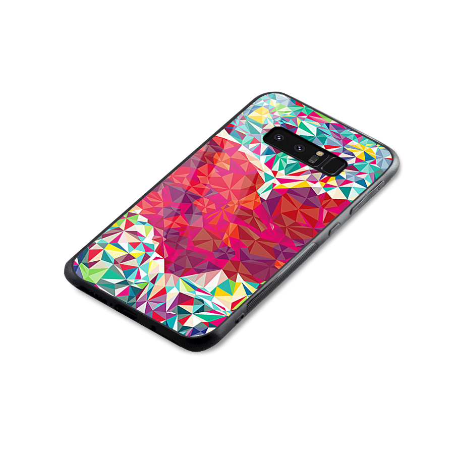 Scrumbled Heart Glass Back Case for Galaxy Note 8