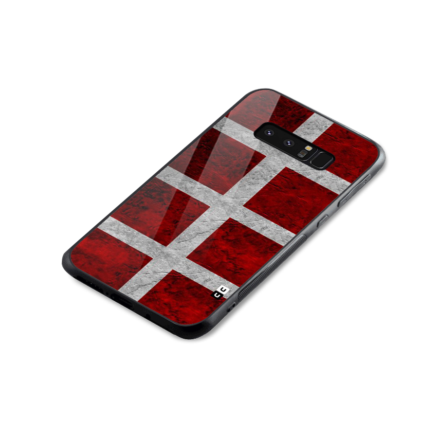 Silver Lines Glass Back Case for Galaxy Note 8