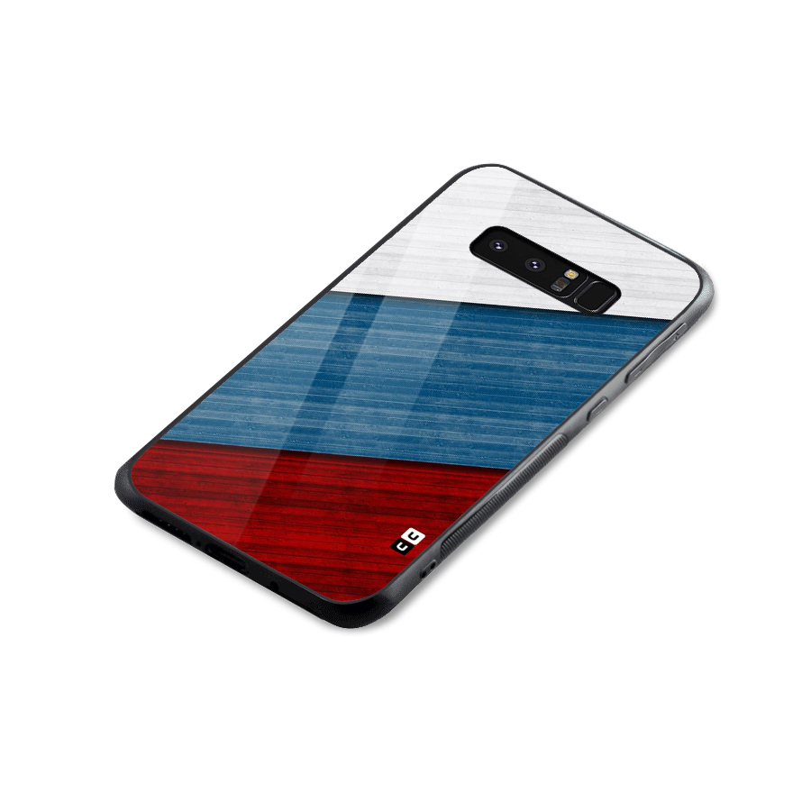 Slant Beautiful Stripe Glass Back Case for Galaxy Note 8