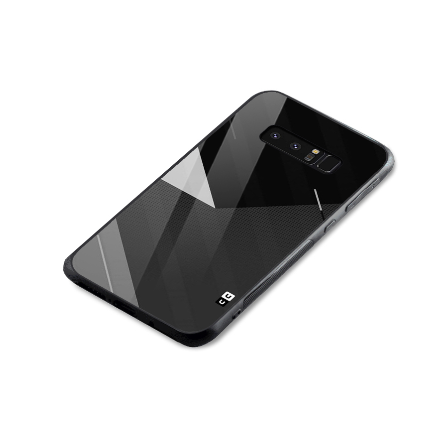 Slant Grey Glass Back Case for Galaxy Note 8