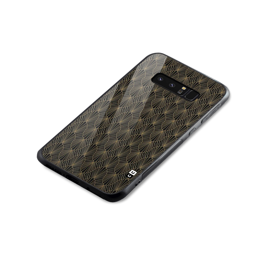 Small Hills Lines Glass Back Case for Galaxy Note 8